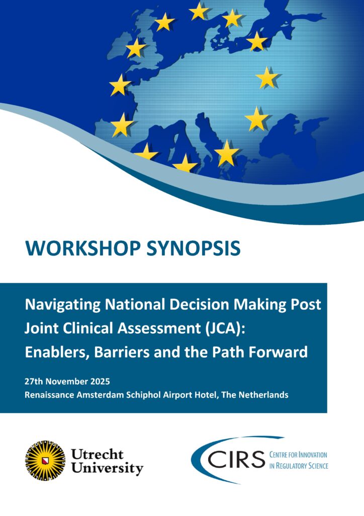 Front cover of the synopsis from the CIRS JCA Workshop in November 2025